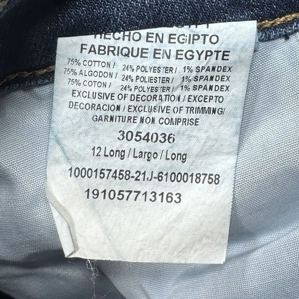 Lee Jeans Womens 12 Long Relaxed Fit Straight Leg Mid Rise Blue Measures 32x32.5 - Picture 4 of 10